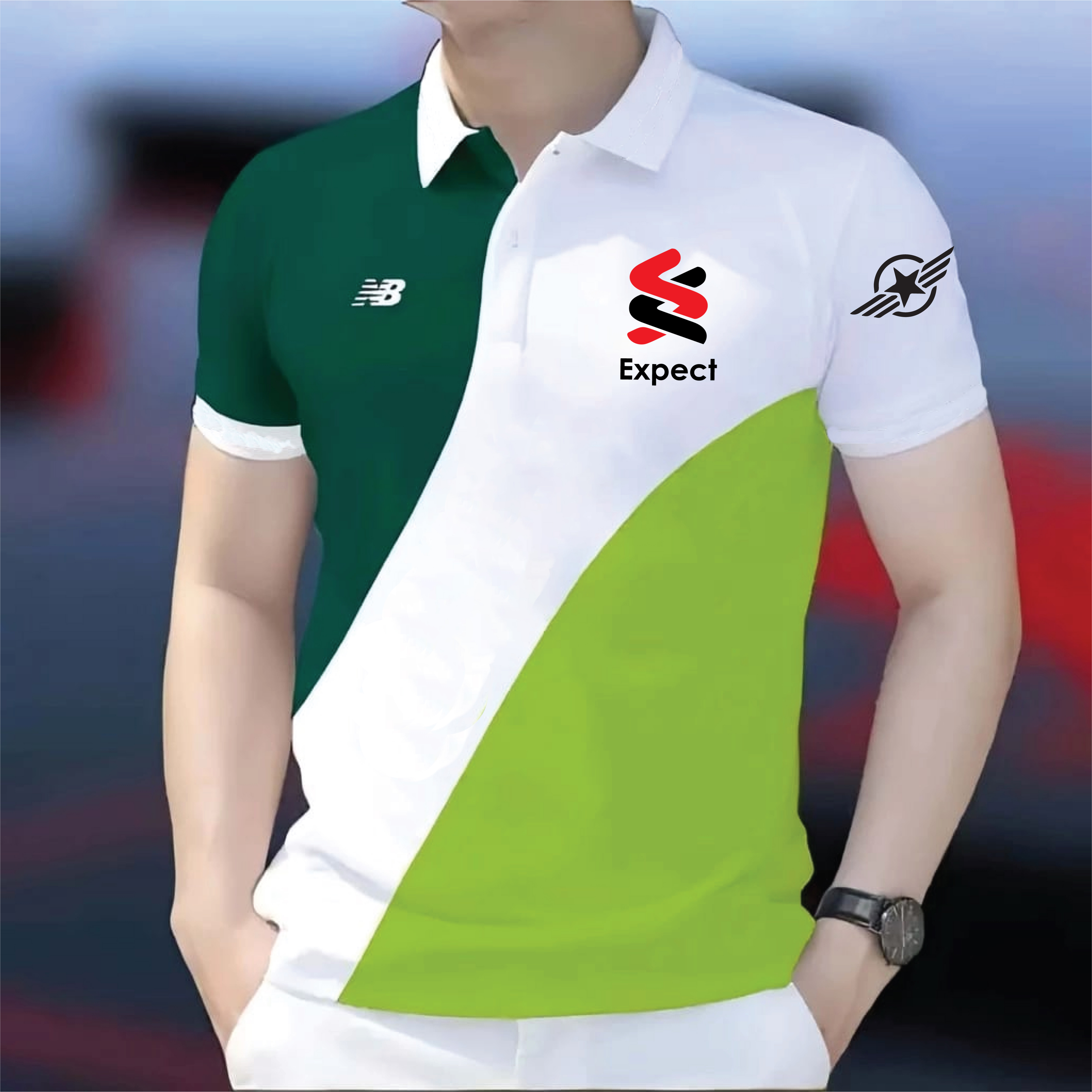 Super Premium PK Cotton Polo Shirt For Men's [Expect Green/Lemon]