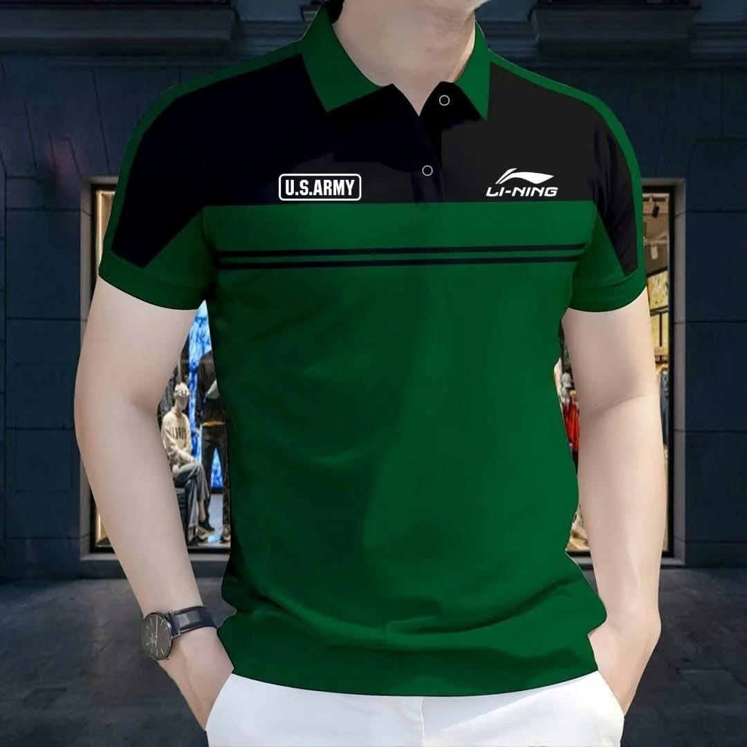 Super Premium PK Cotton Polo Shirt For Men's [ Us Army Green ]